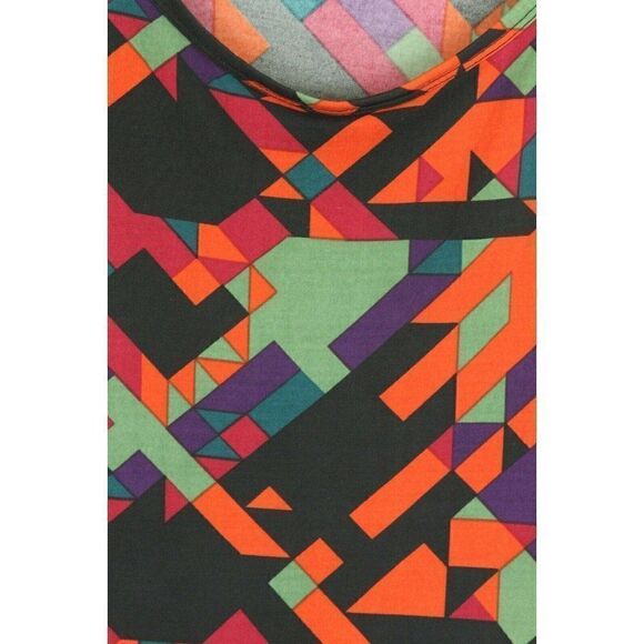 LulaRoe T-shirt  Women's Medium T-Shirt Geometric Jewel Tones - Picture 2 of 5